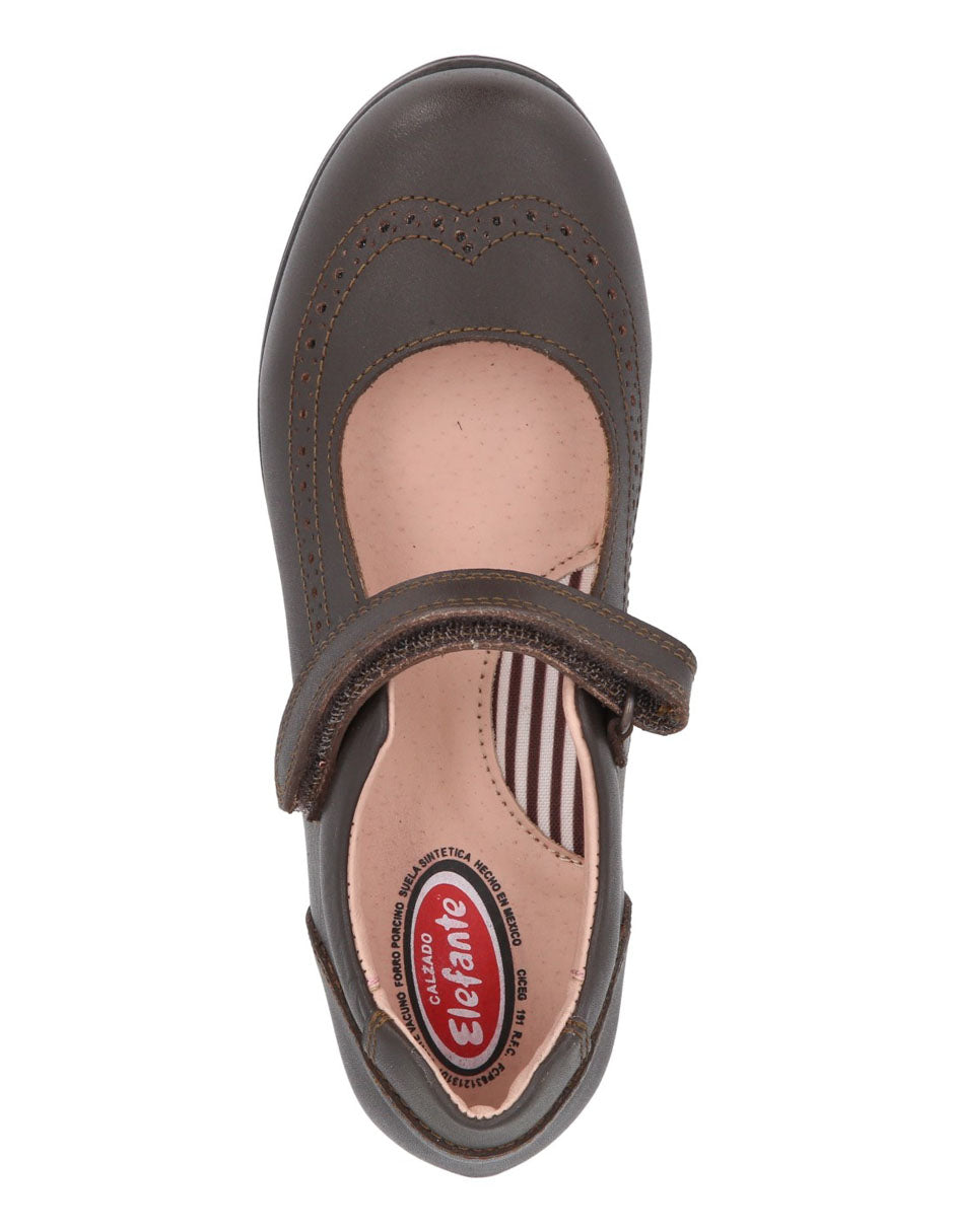 Balerina Tulia color café para niña – Elefante (vista 3)