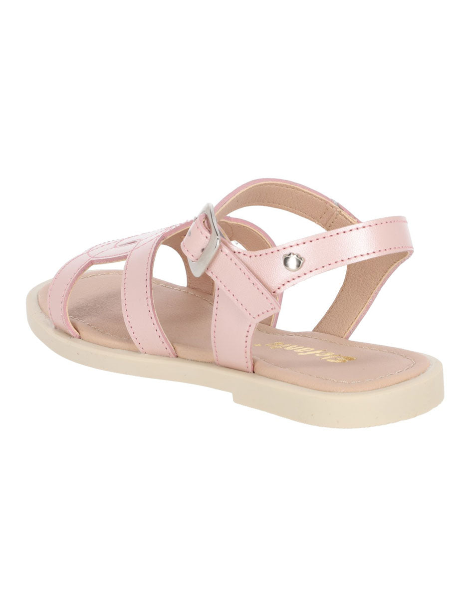 Sandalia Zara color plata y rosa para niña – Elefante (vista 4)