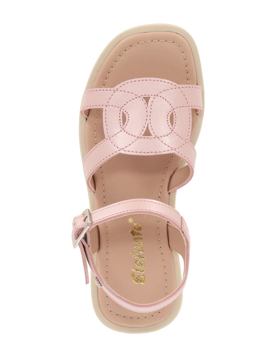 Sandalia Zara color plata y rosa para niña – Elefante (vista 5)