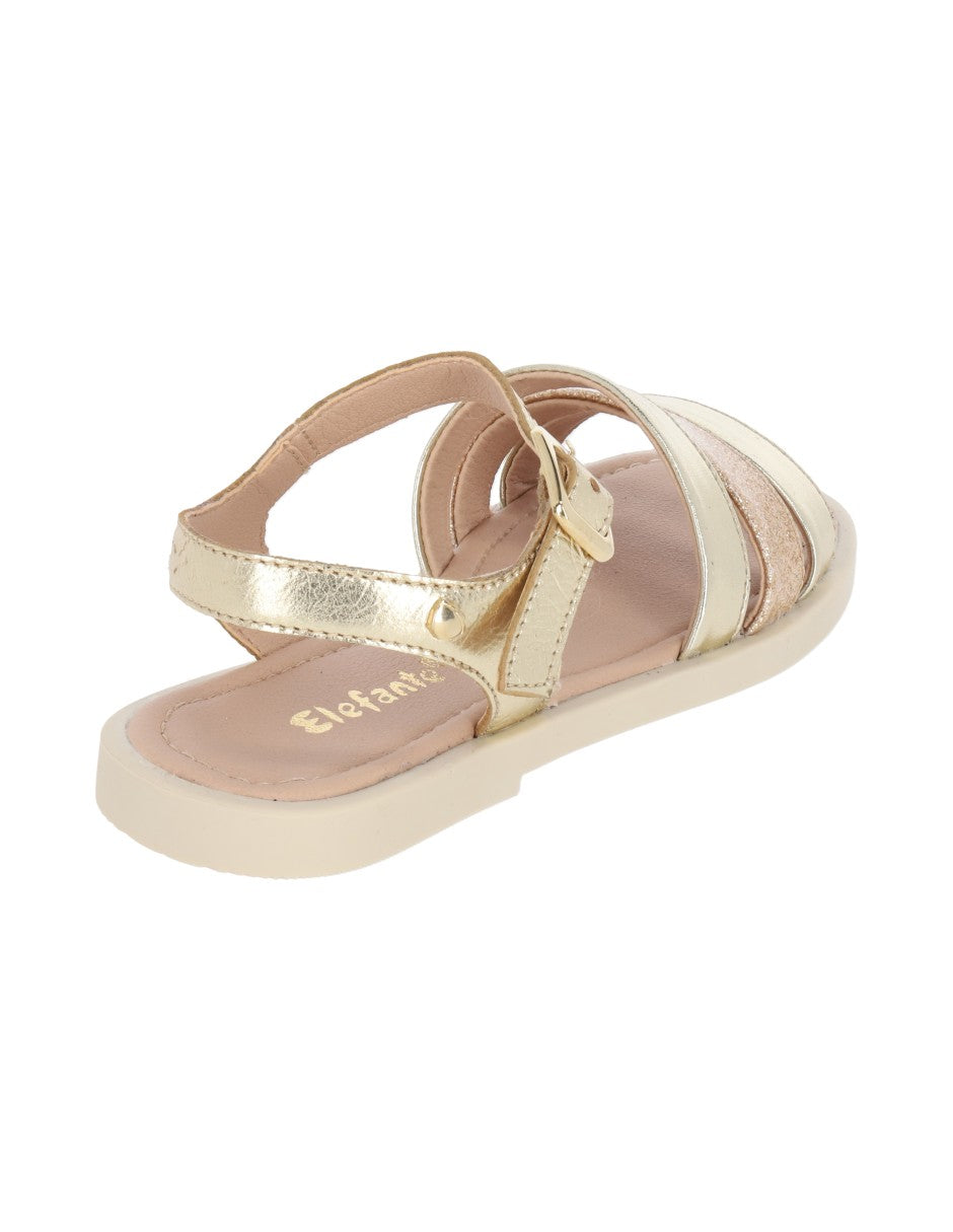 Sandalia Zara color oro para niña – Elefante (vista 3)