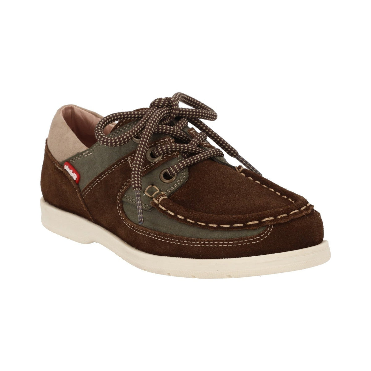 Zapato marinero London color verde para niño – Elefante (vista 2)