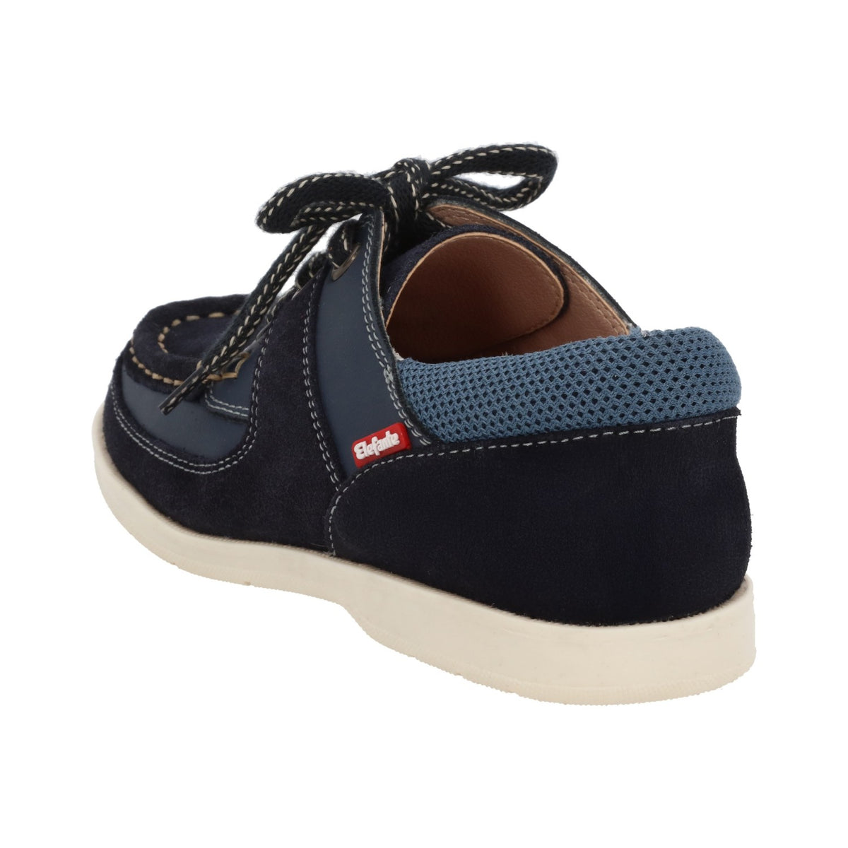 Zapato marinero London color azul marino para niño – Elefante (vista 3)