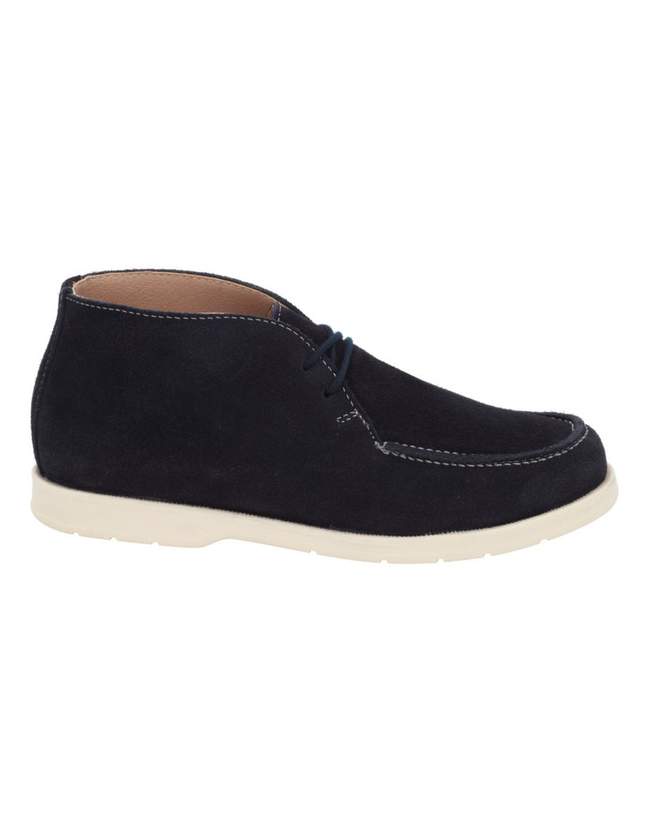 Mocasín media bota London color azul marino para niño – Elefante