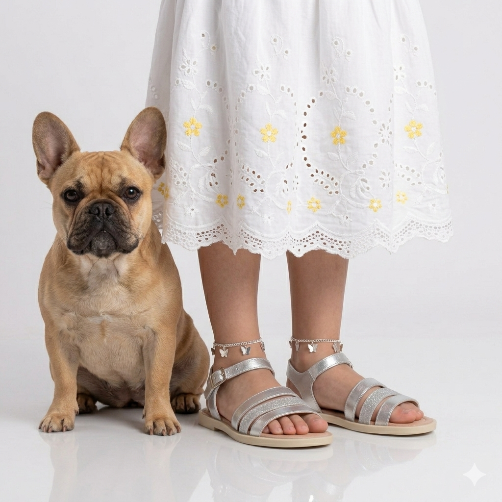 Sandalia Zara color oro para niña – Elefante (vista 2)