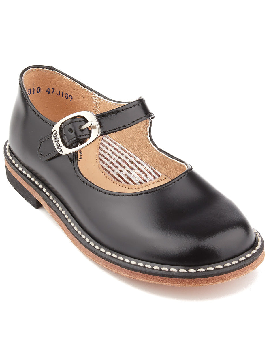 Zapato escolar Stitcher color negro para niña – Elefante (vista 2)