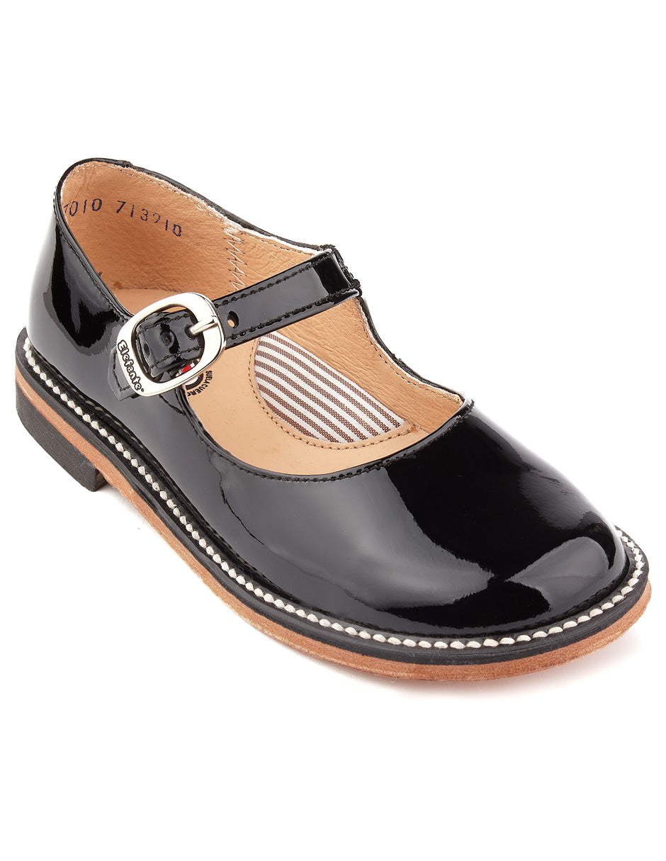 Zapato escolar Stitcher color negro para niña – Elefante (vista 2)